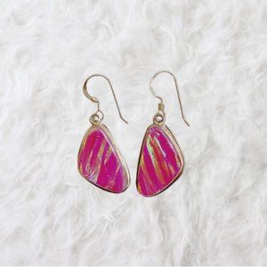 Pink Stone Earrings